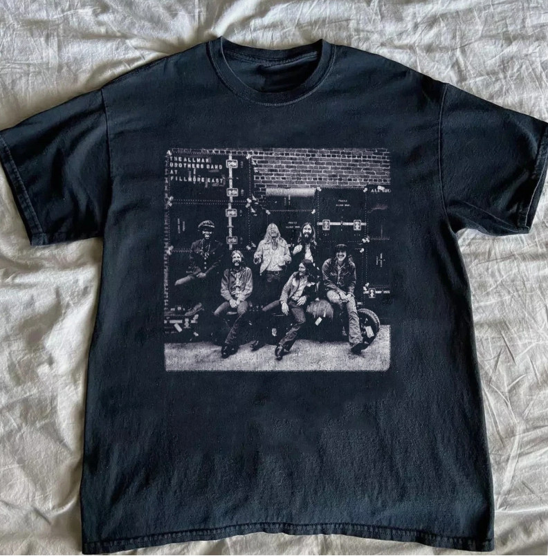 The Allman Brothers – At Fillmore Unisex Black T-shirt Size S-5XL
