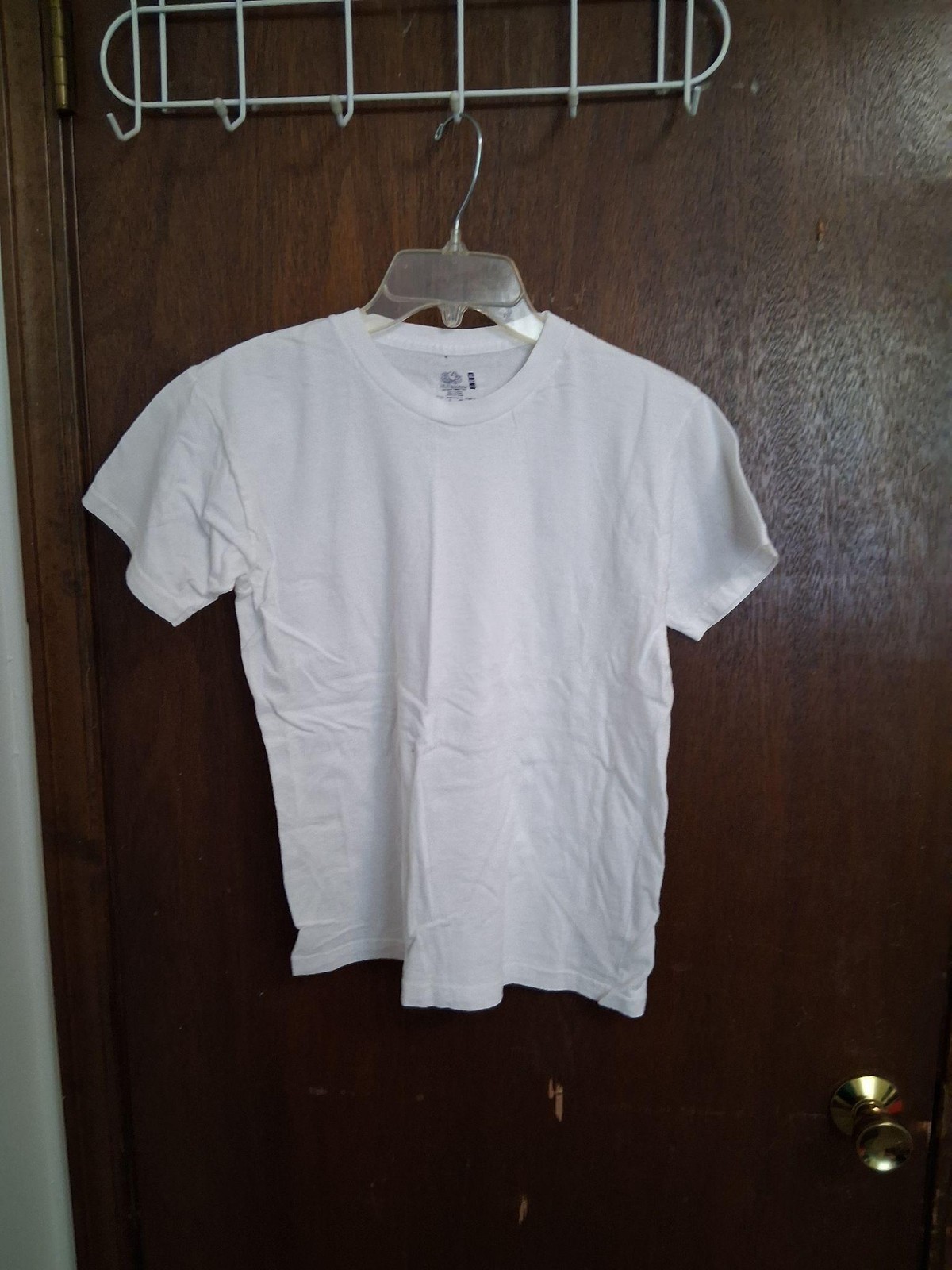 Fruit Of The Loom Basic Shirt Mens XL White Tagless Cotton Crewneck Tee Top