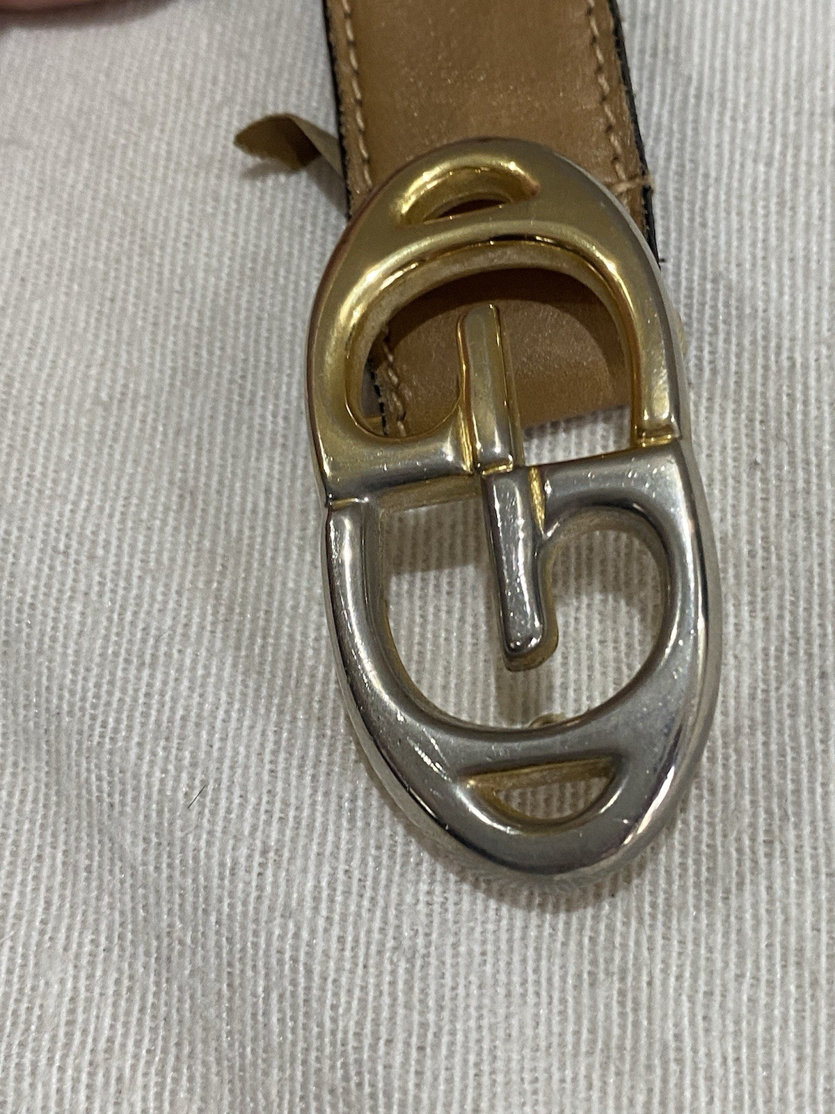 S34# Gucci Vintage Belt 75 Cm Made In Italy Length : 31 Inch Has Sign Of Wear