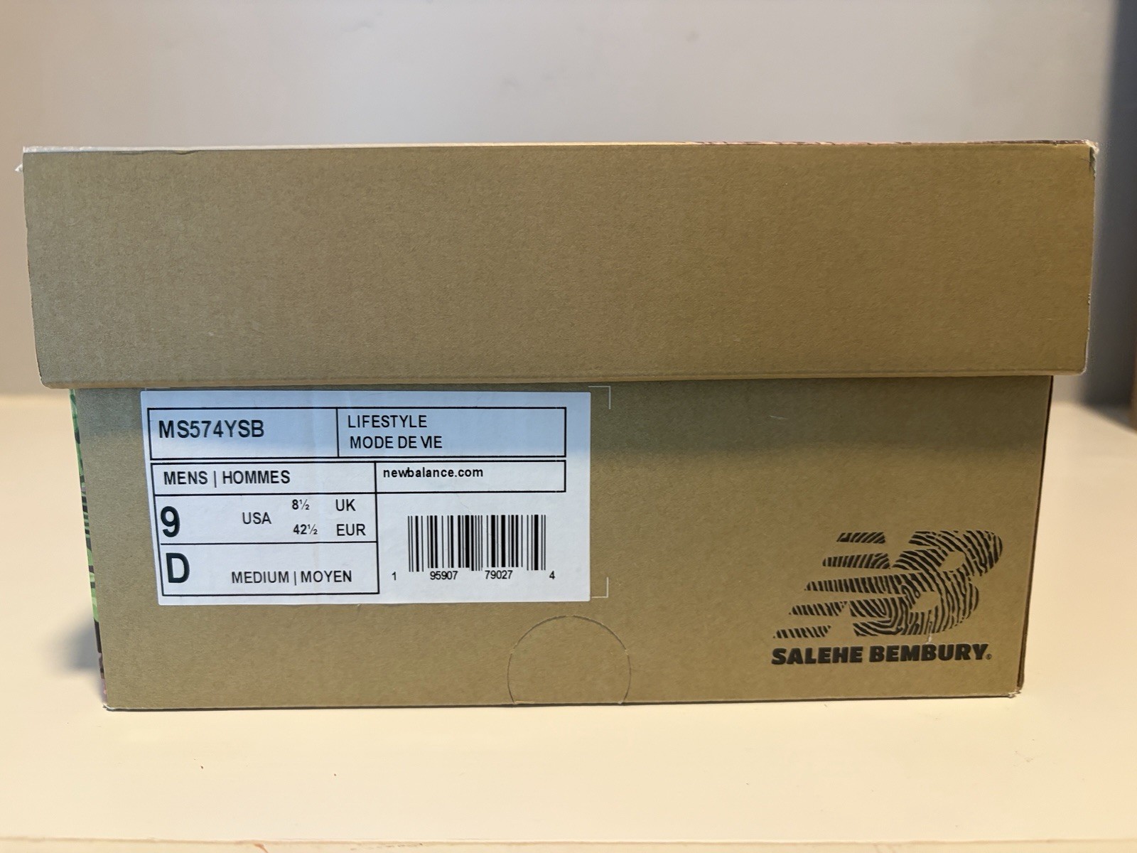 New Balance Salehe Bembury 574 YURT MS574YSB Team Forest Green Suede 2021
