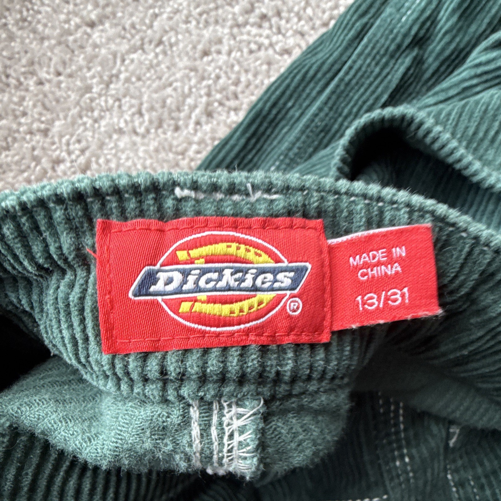Dickies Workwear Green Corduroy Pants 13/31
