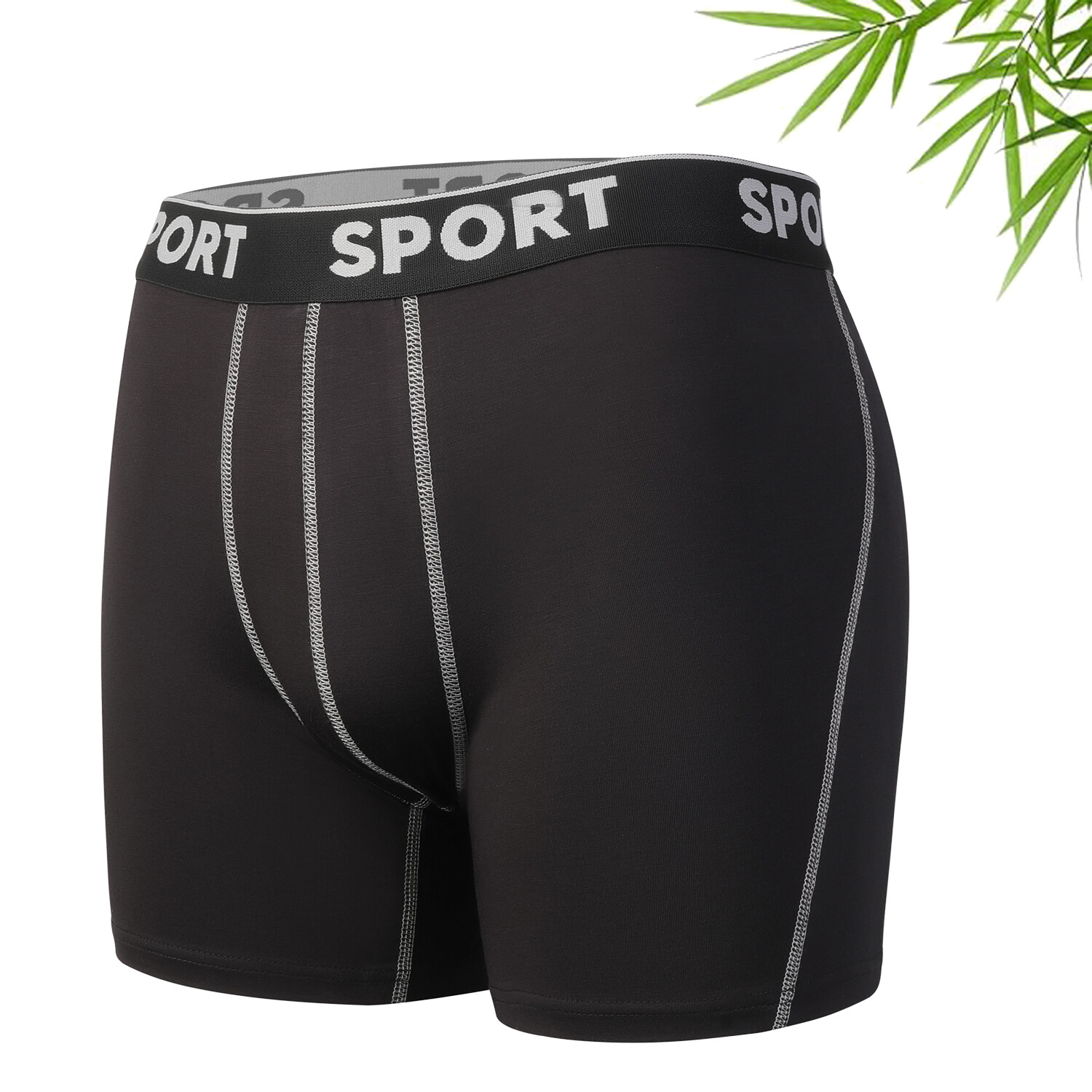 2-4 PCS Bamboo Fiber Boxer Briefs Breathable Underwear Better Softer Anti Chafe