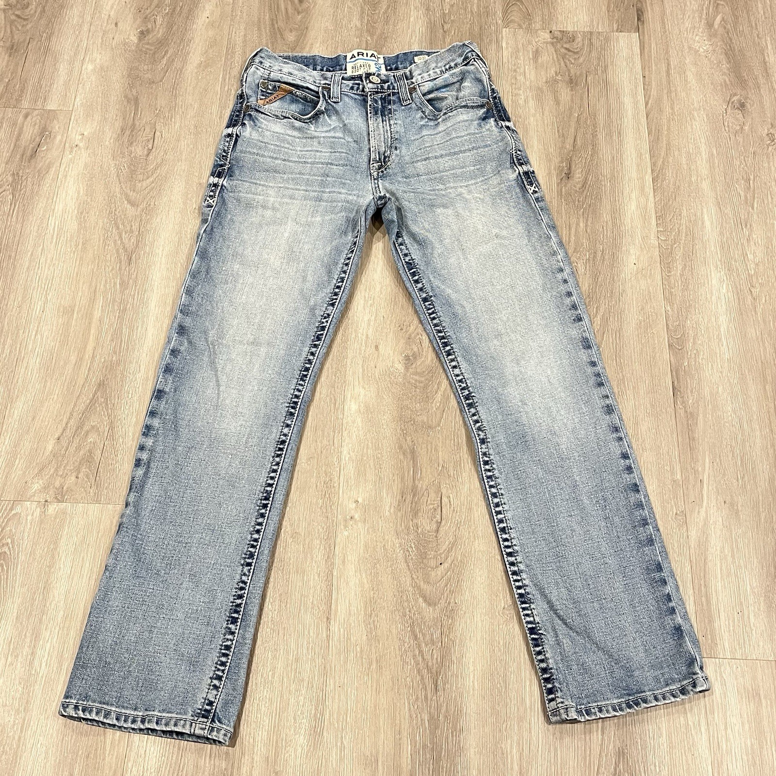 Ariat M2 Shasta Stirling Boot Cut Jeans Mens 30×32 Blue Relaxed Fit Stretch