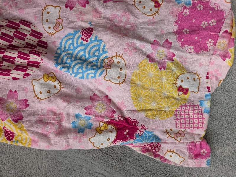 Hello Kitty Baby Romper 80cm Pink Sleeveless Yukata Jinbei Japan Exclusive Cotto