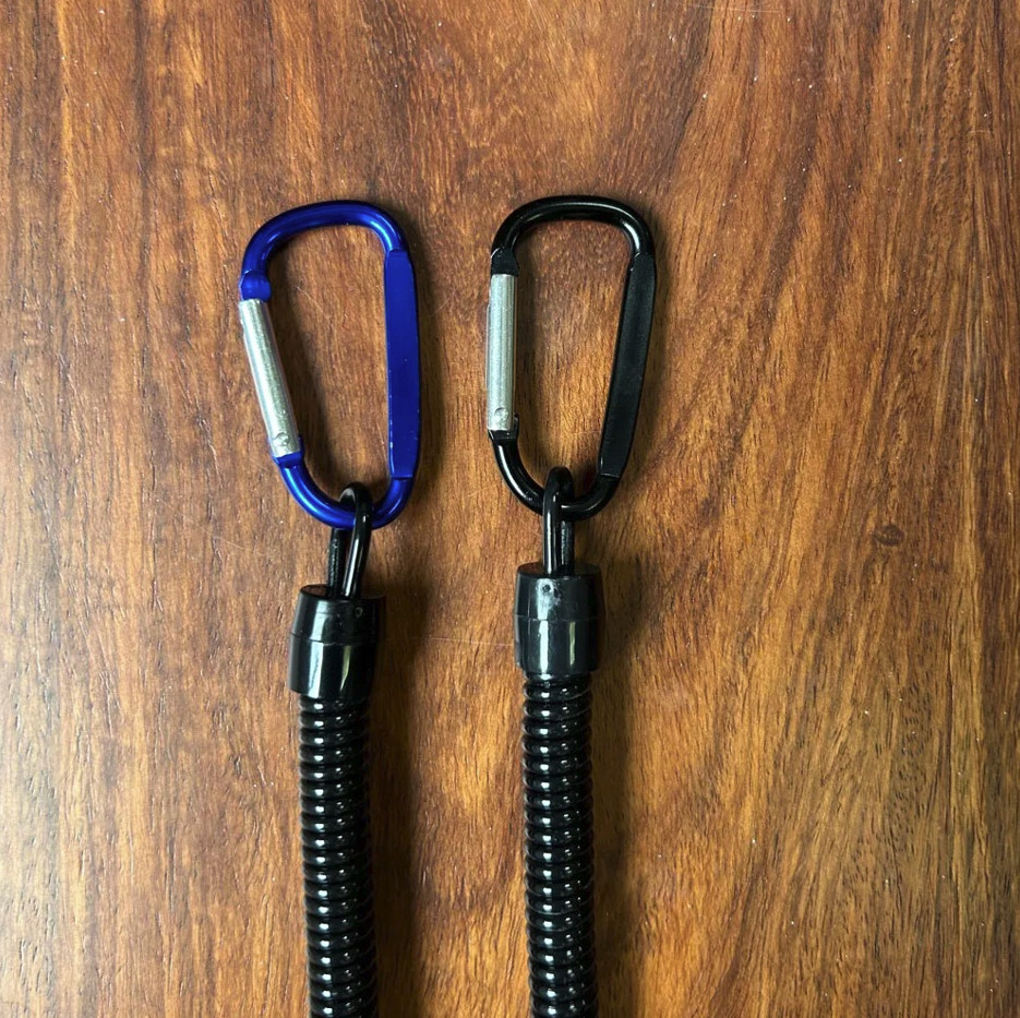 2pcs Tactical Retractable Keychain Lanyard Elastic Anti-Lost Phone Gear Rope