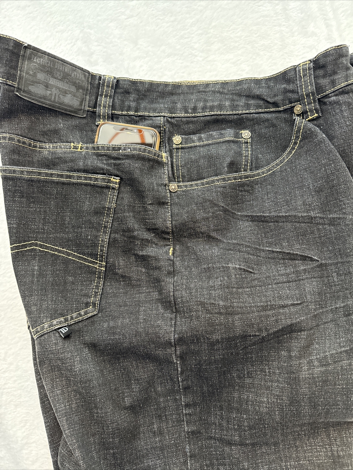TD Tactical Distributors 38×34 Jeans BLACK “Legend” Men Straight Denim EXCELLENT
