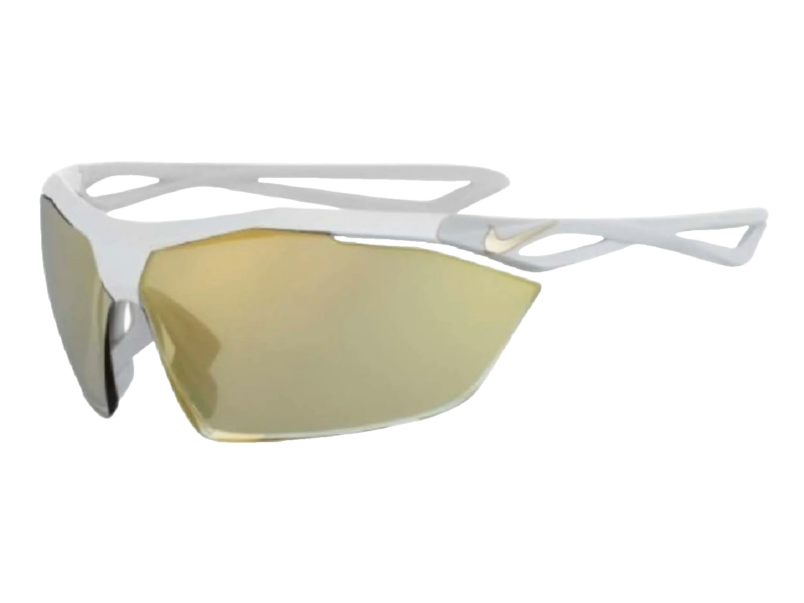 Nike Vaporwing R Sunglasses (Matte White/Speed Tint UML Gold Mirror)