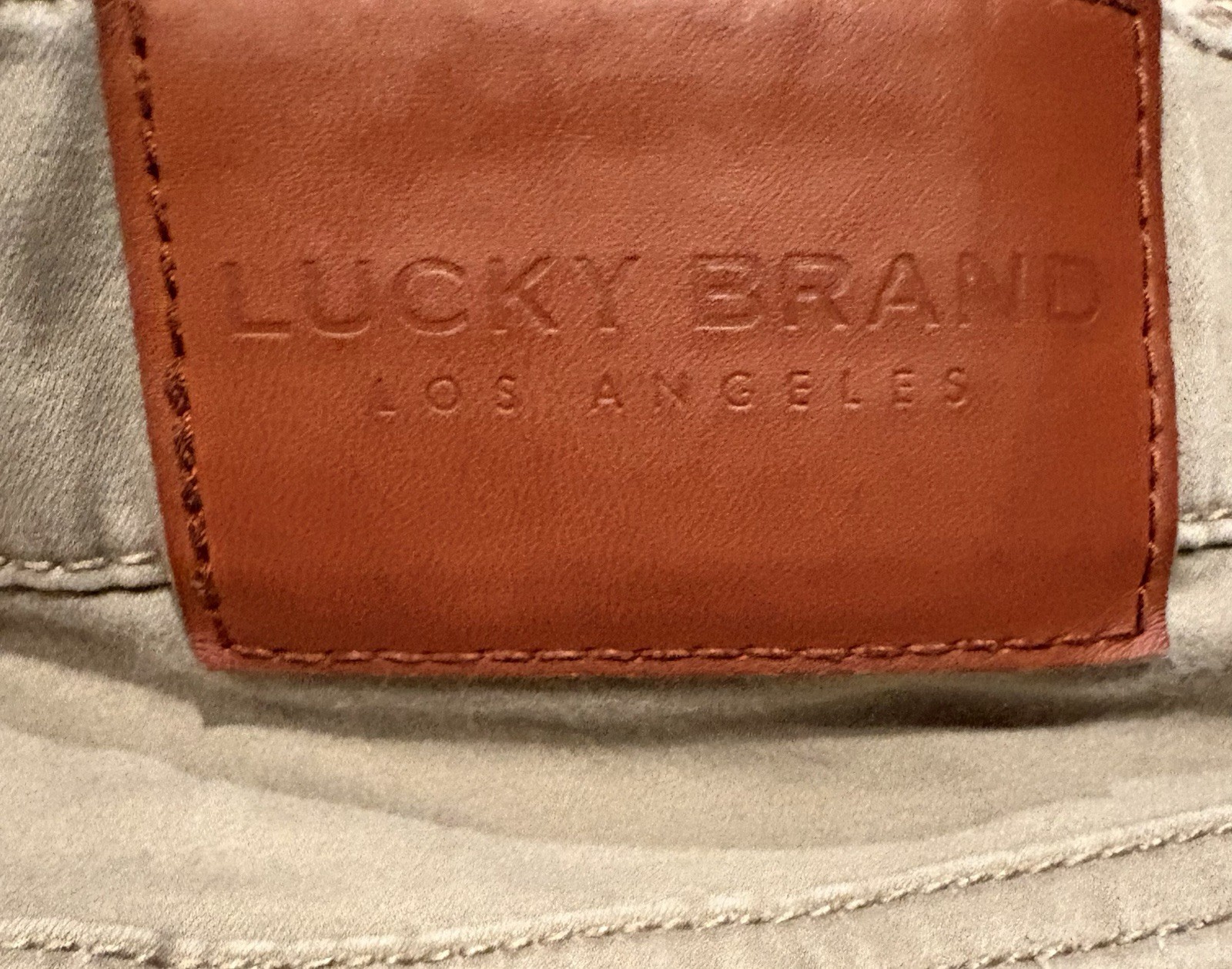 Lucky Brand 223 Men’s Straight Flex Fit Tan Jeans Pants 36×30
