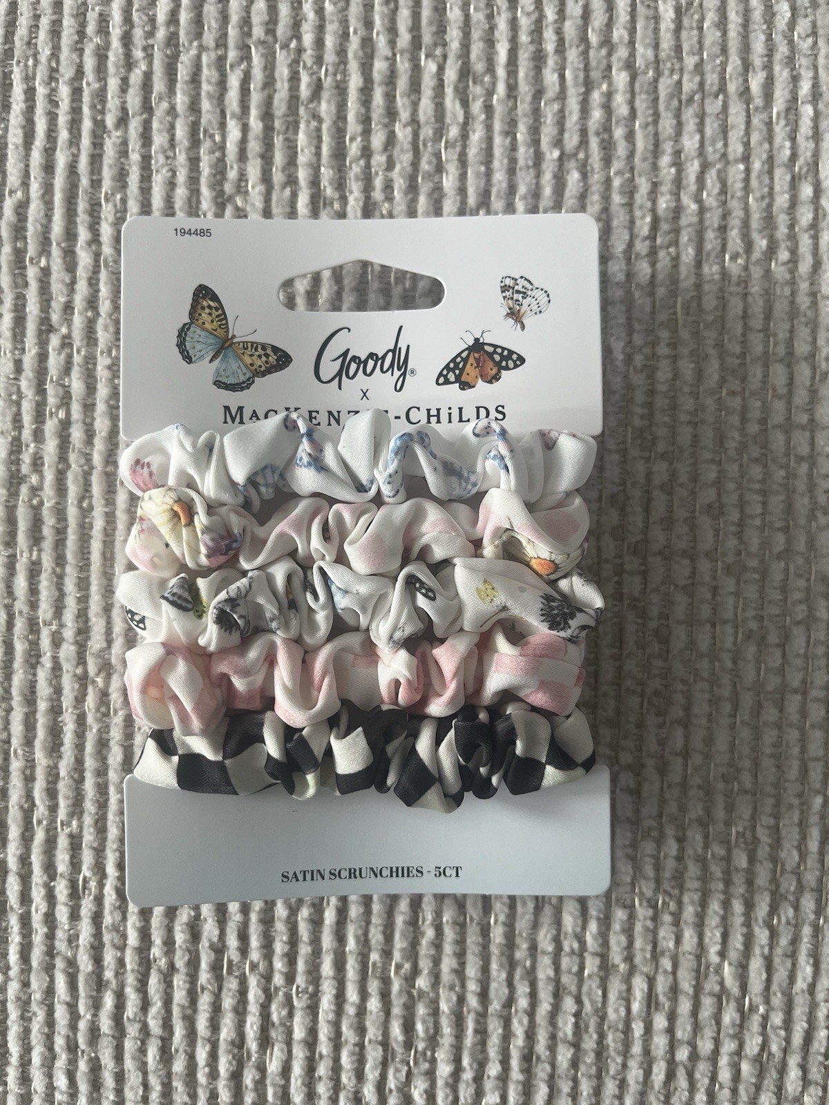 MacKenzie Childs x Goody Target – Satin Scrunchies Hair Ties Pack 5 count