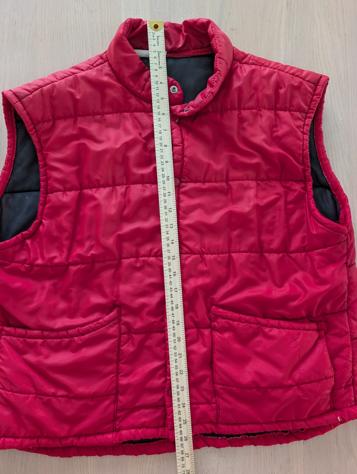 Vintage 1976 Union 76 Tournament of Roses Red Puffer Vest Women’s No Brand As Is