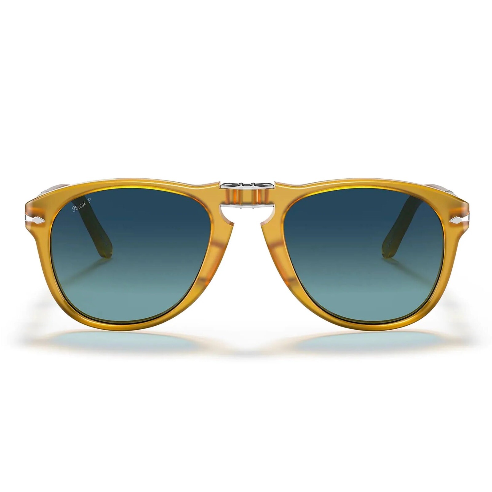 with tags Persol Steve Mcqueen 714SM 204S3 Opal Yellow Blue Polarized Su G2U