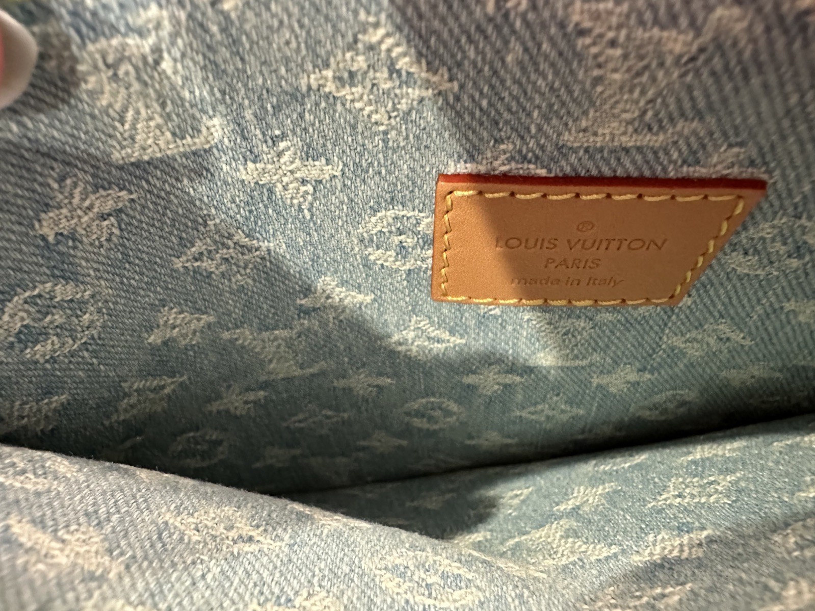 Louis Vuitton Monogram Denim CarryAll PM Sky Blue Limited Edition with Pochette