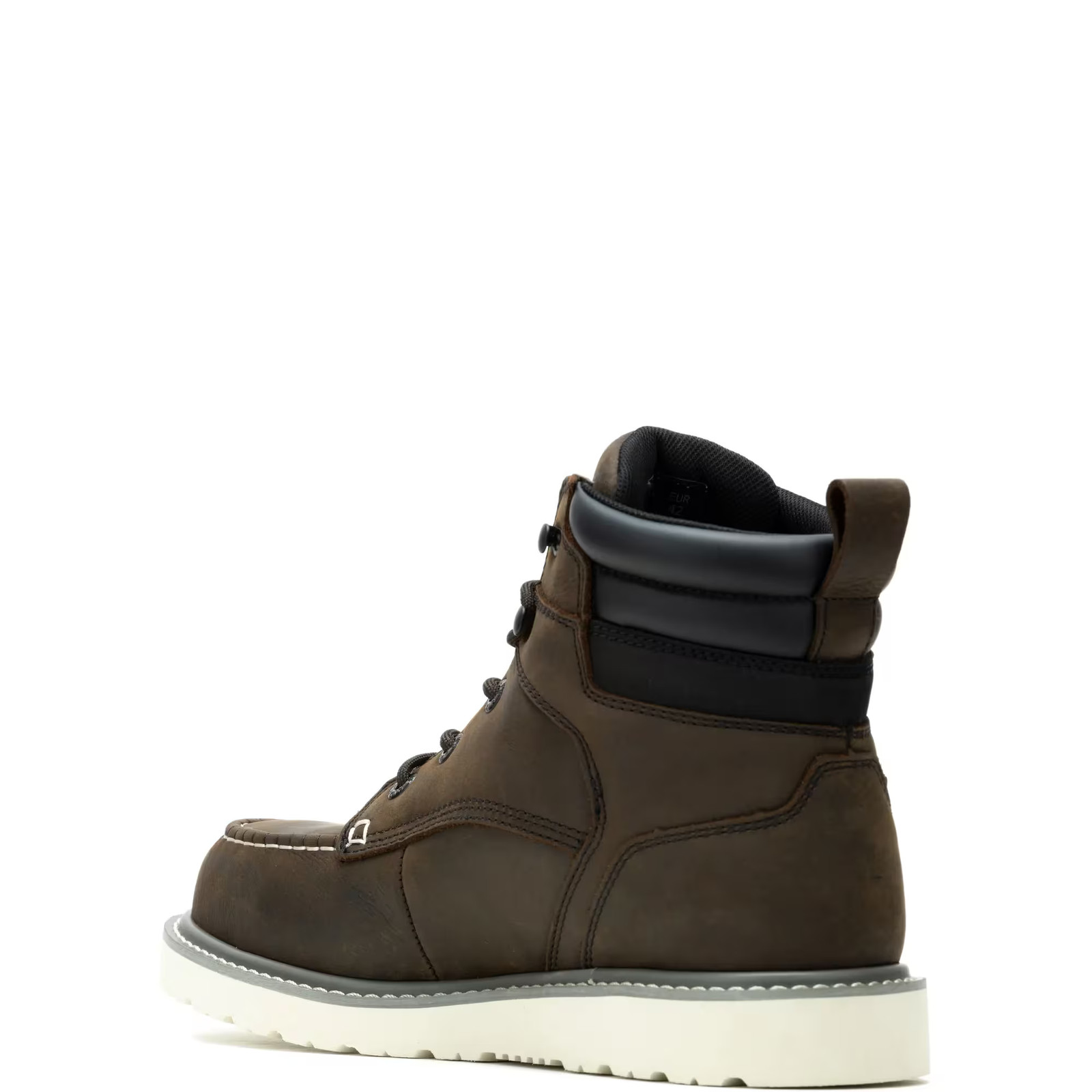 Wolverine Men Trade Wedge 6″ Moc-Toe Steel-Toe Work Boot Shoes