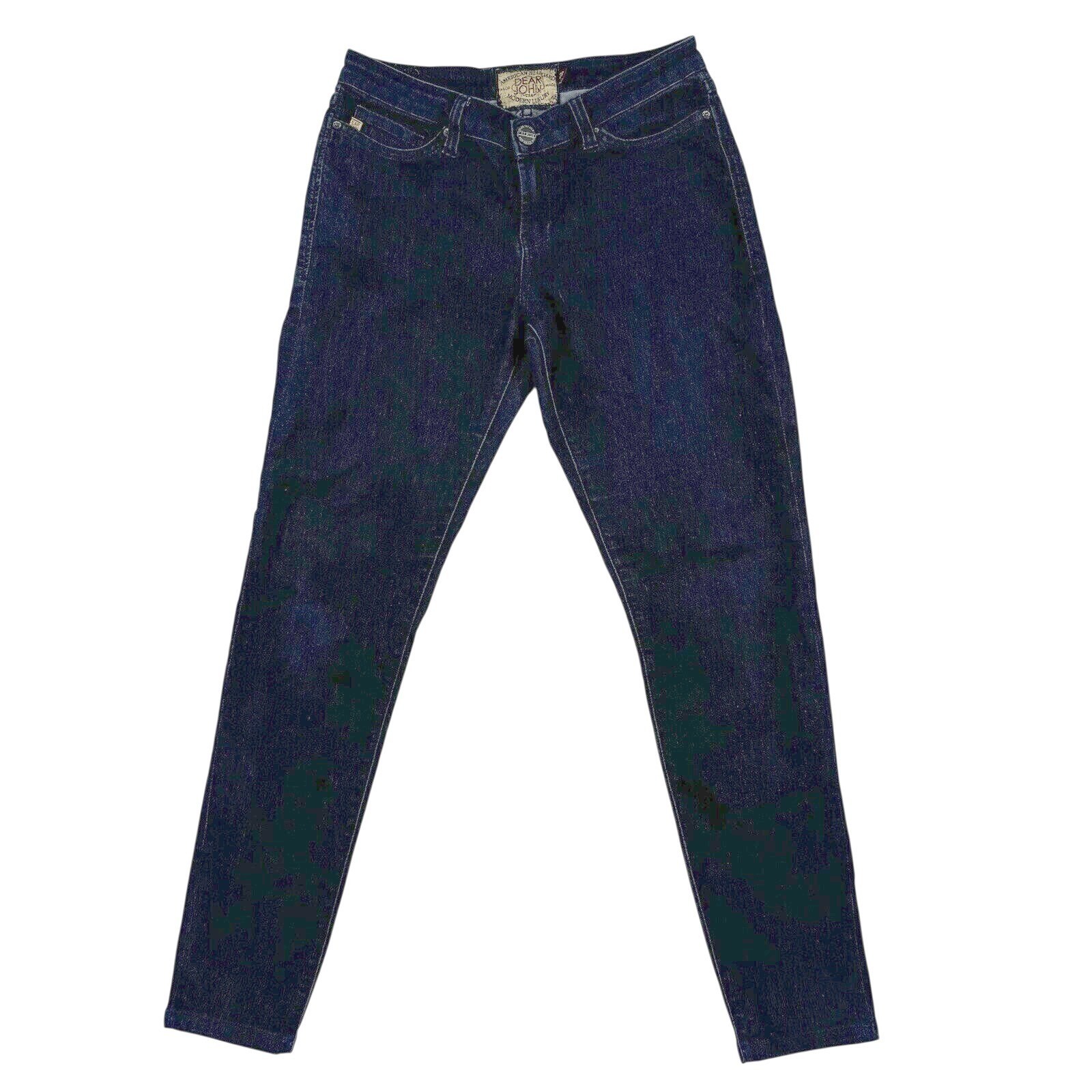 Dear John Denim Womens 28 Modern Luxury Skinny Jeans Dark Wash Stretch Tailored