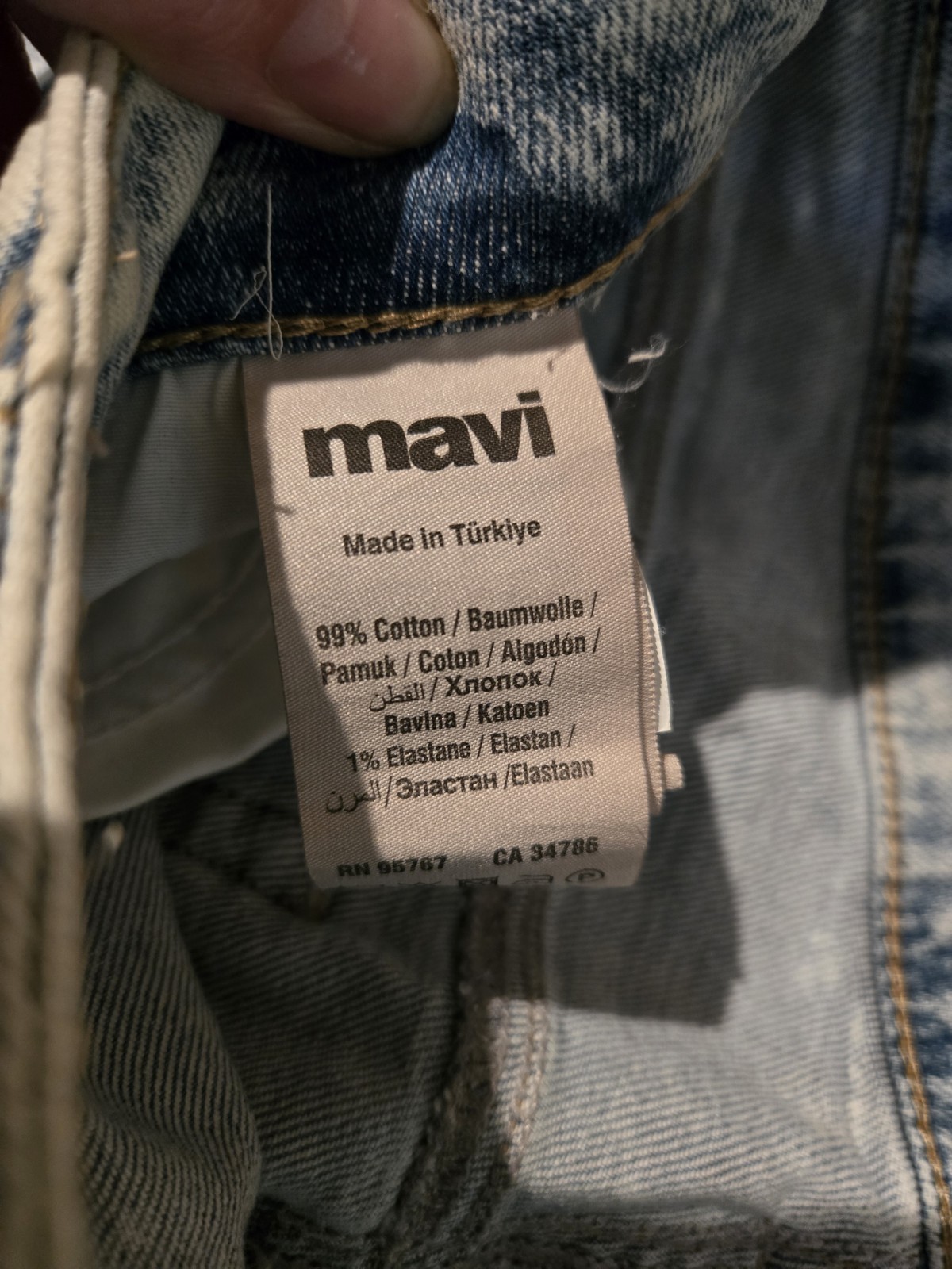 Mavi Jeans Women 31×32 Light Wash Maria Slit High Rise Flare Raw Hem Stretch