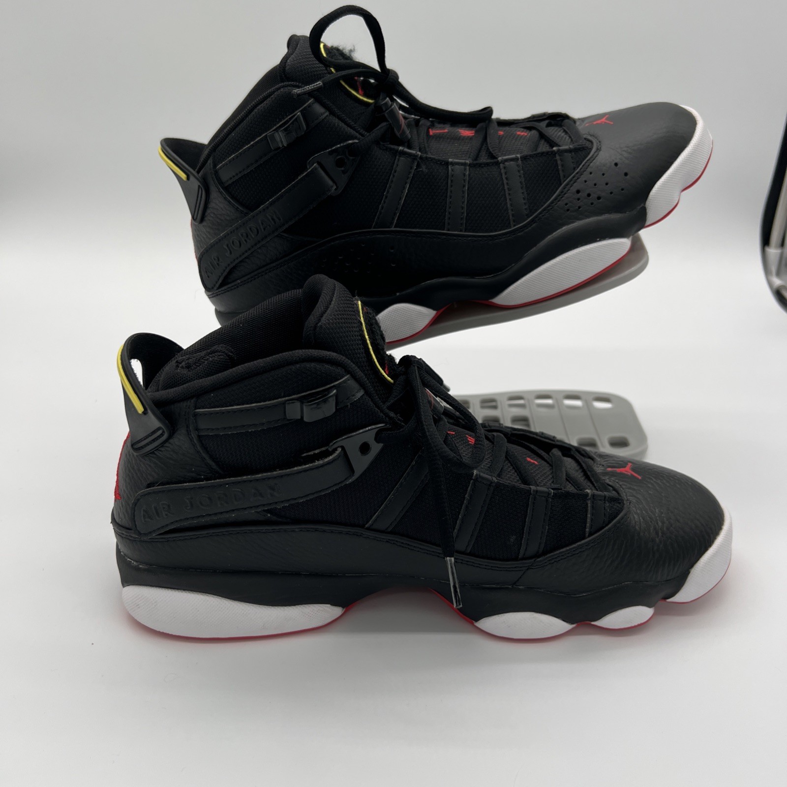 Air Jordan 6 Rings Shoes Black Red White 322992-063 Mens Size 10.5 No Box