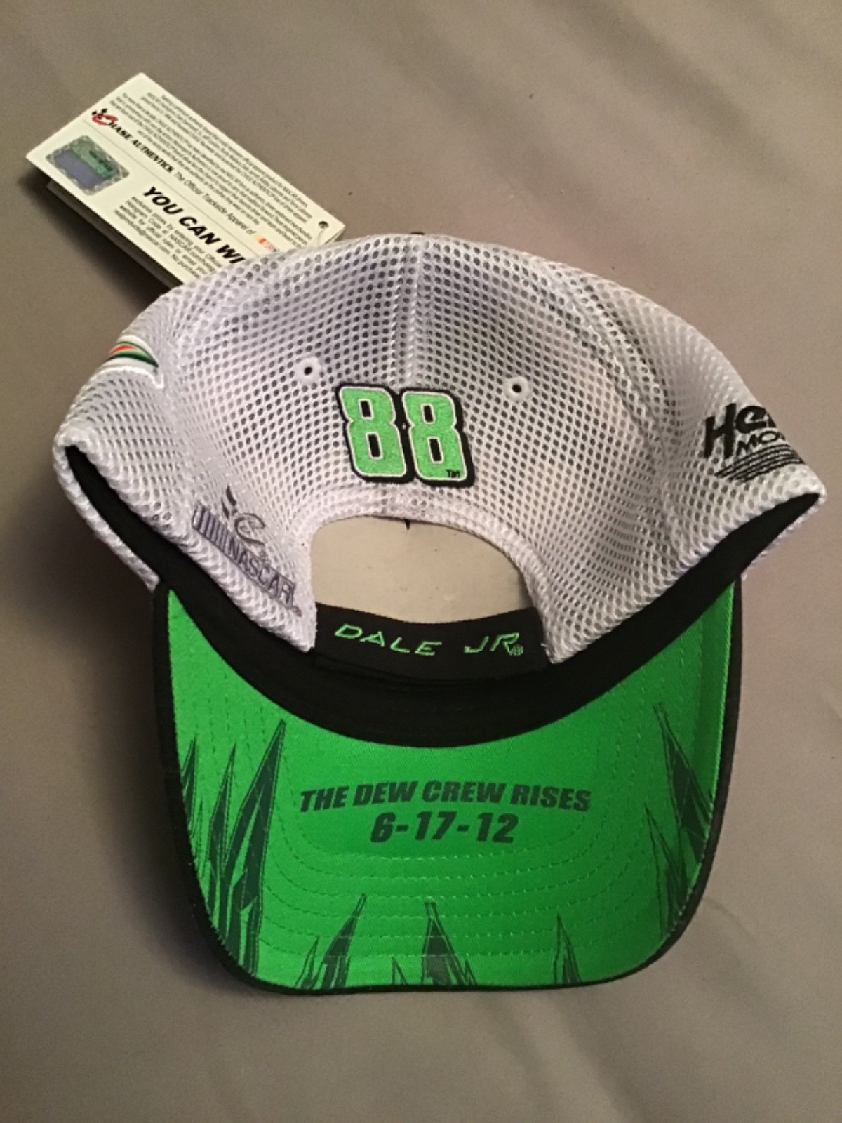 Vintage NASCAR Batman Dark Knight Hat Dale Earnhardt Jr Chase Mtn Dew Crew 2012