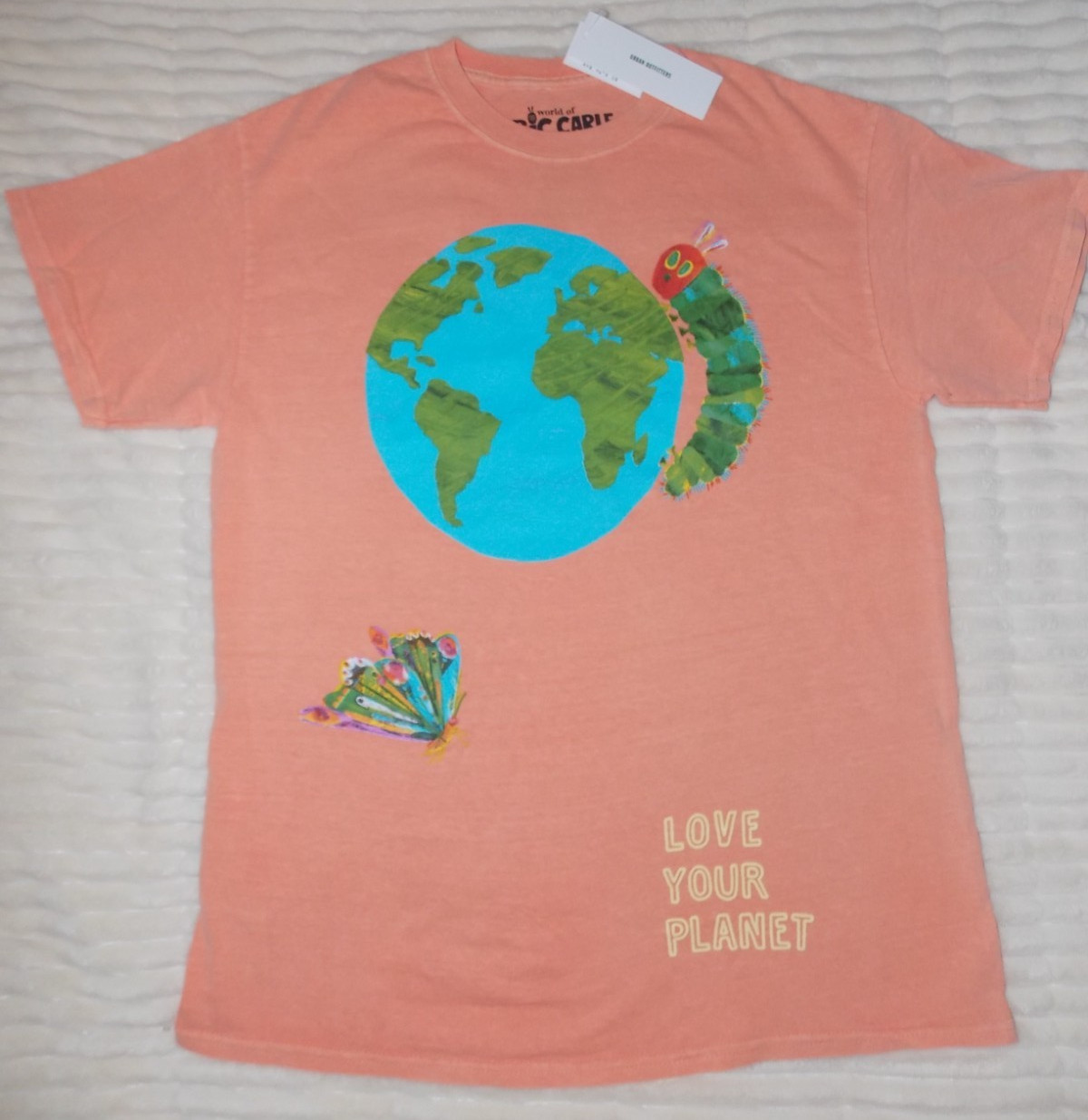 NEW NWT Love Your Planet Eric Carle Hungry Caterpillar Shirt M Urban Outfitters
