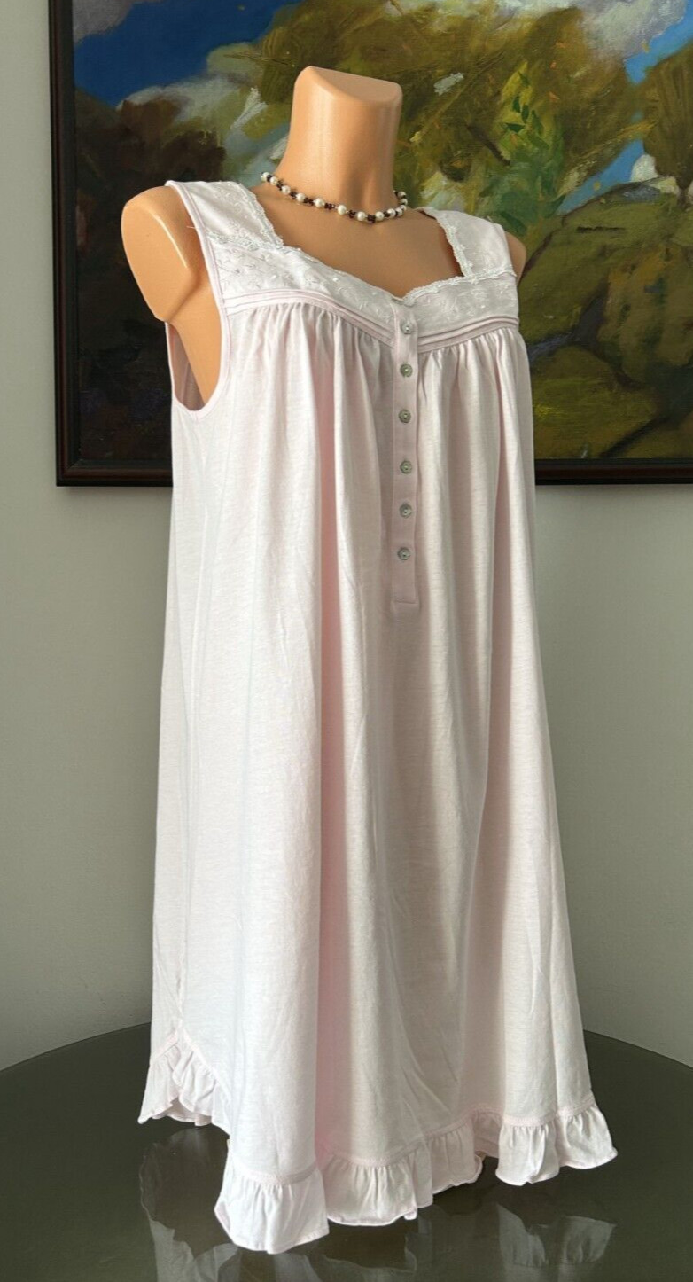 NWT Classics by Eileen West Pink Cotton Nightgown