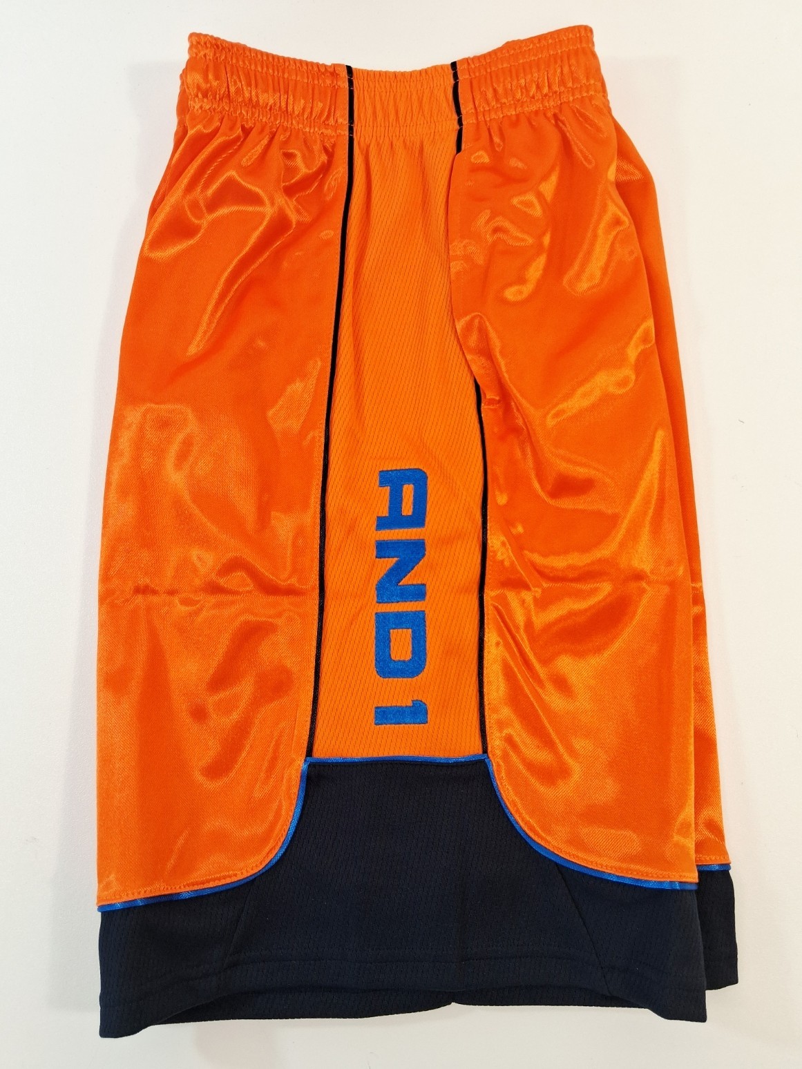 And1 Mens Shorts Basketball Gym 11″ Inseam Miami Orange Navy Blue M L XL 2X 3XL