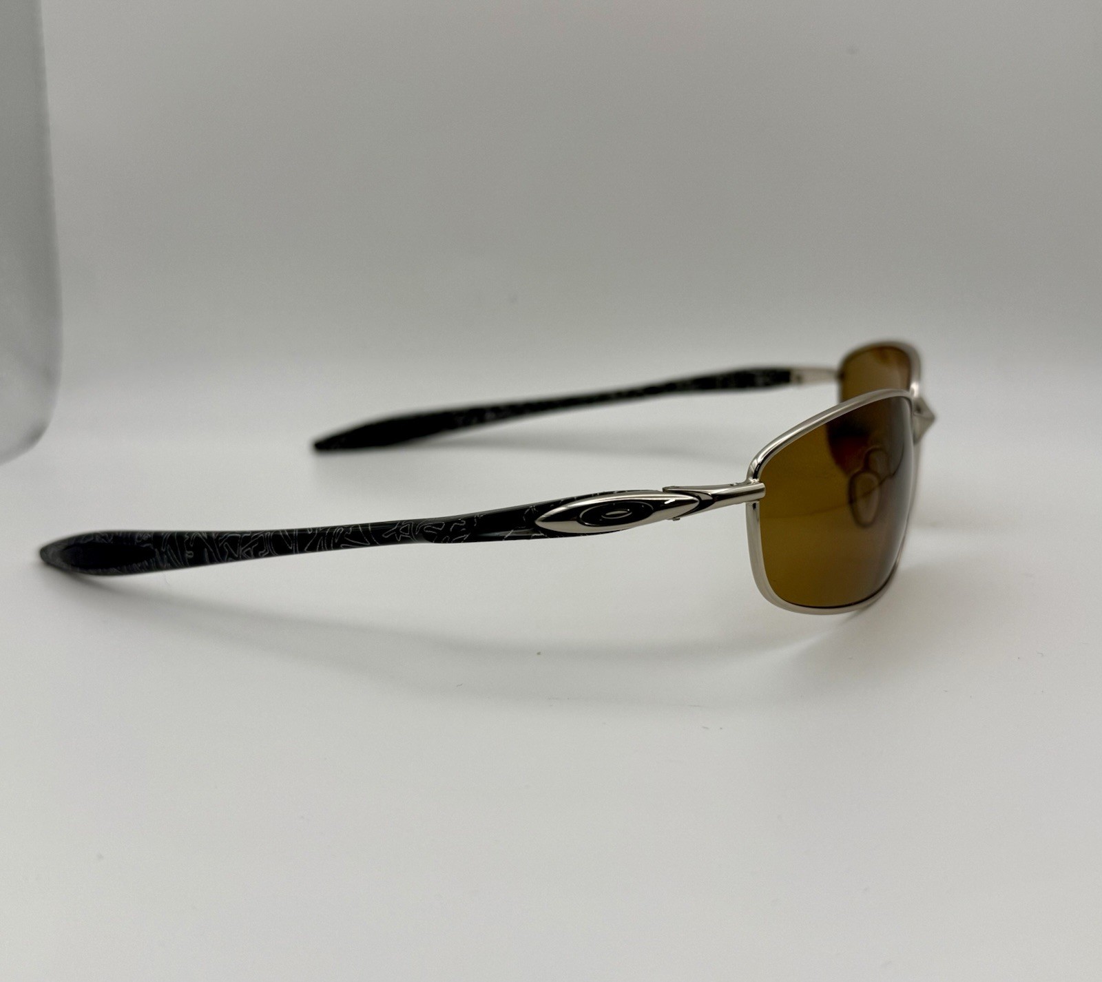 Rare Oakley Square Wire Chrome Bronze Polarized Custom Built w/ Box USA