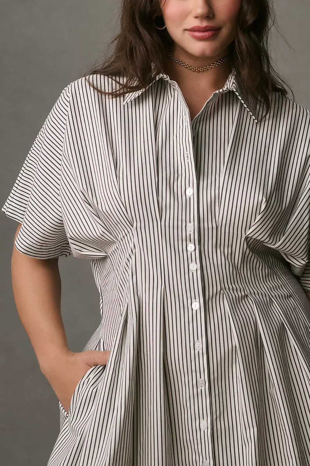 Anthropologie Tobie Shirt Dress by Exquise