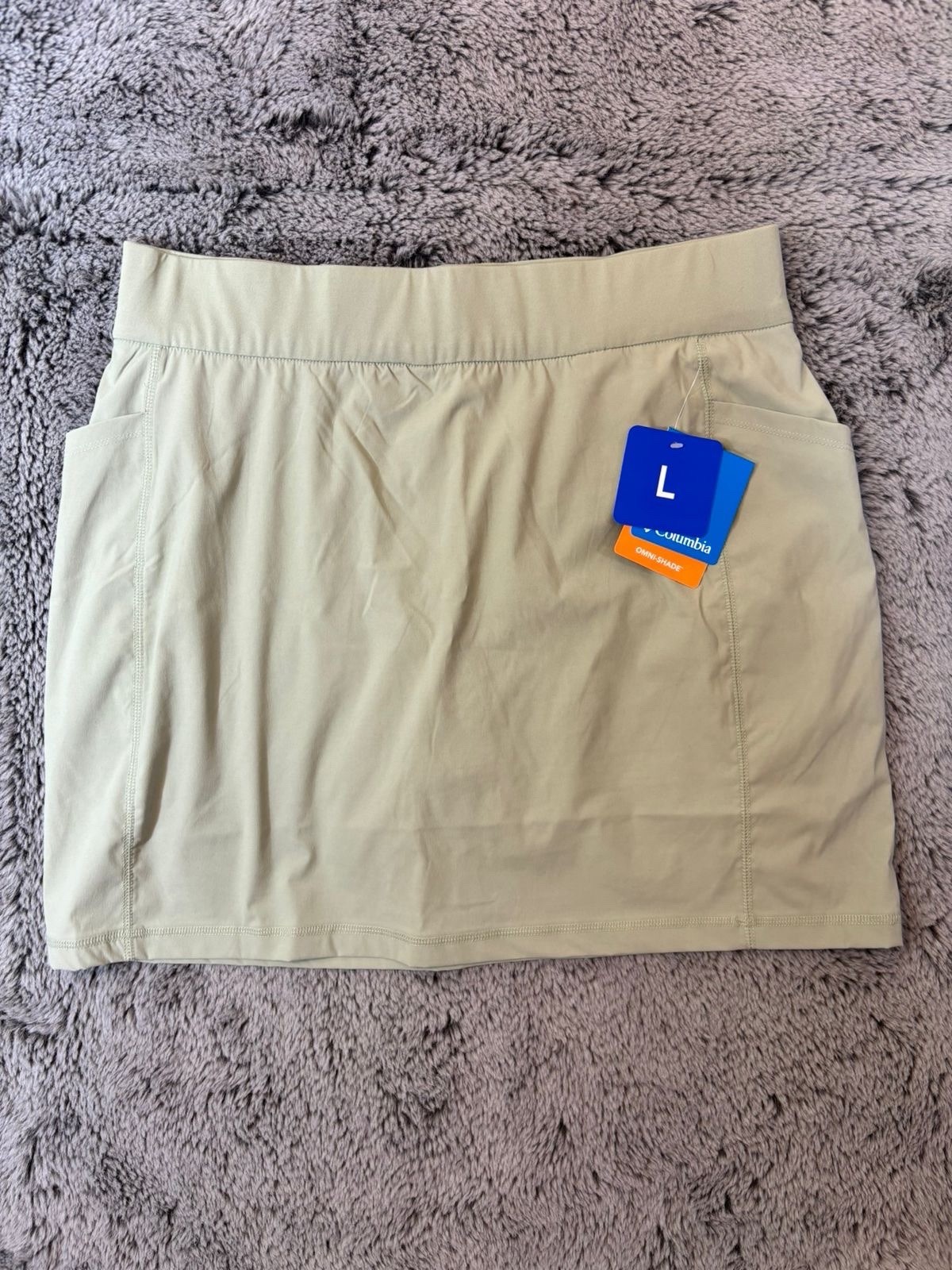 Columbia Womens Regular Fit Skort Omni-Shade UPF 50 Safari Large L NWT