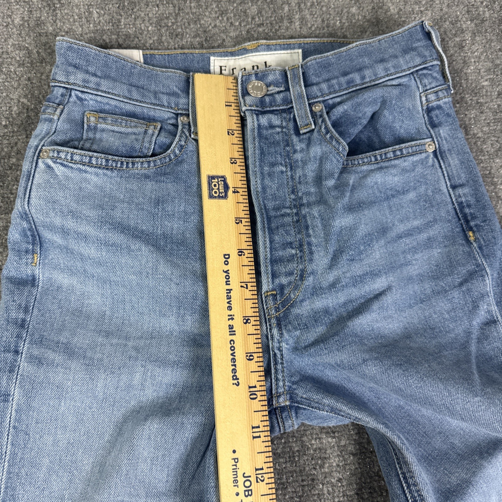 Frank & Eileen Monaghan Jeans Womens 24 Blue Straight Leg Button Fly Denim