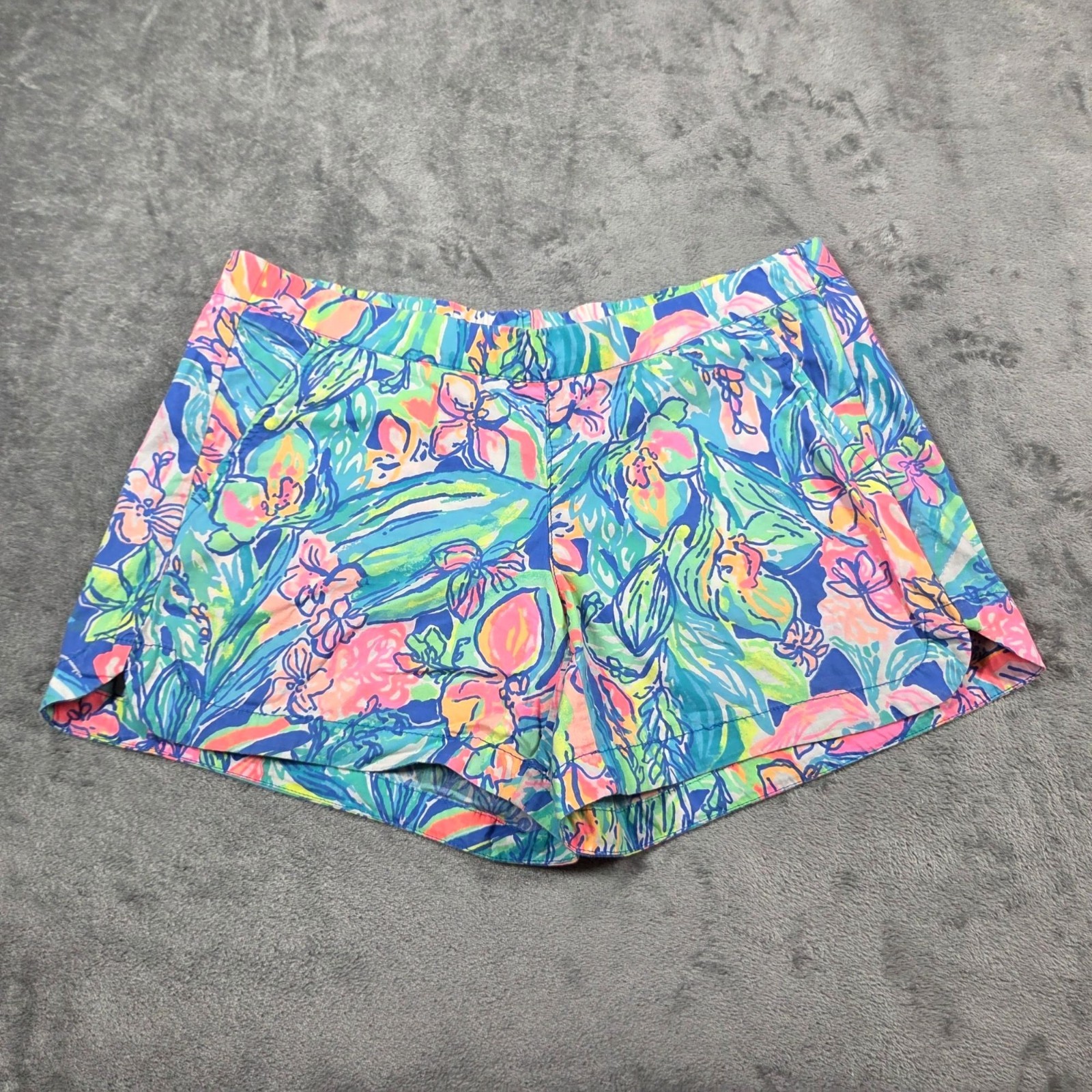 Lilly Pulitzer Shorts Small Bennett Blue Gypsea Ocean View Board Shorts Beachy