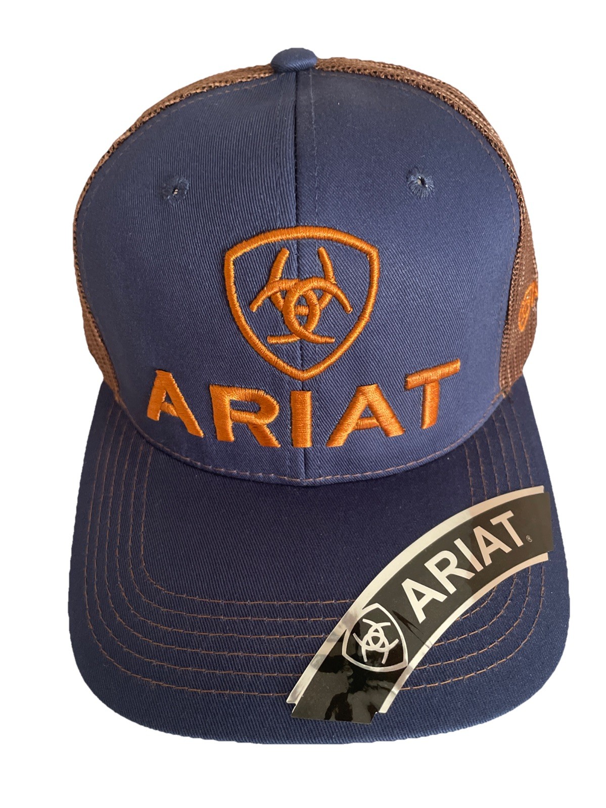 Ariat Mens B-Fit Shield Logo Mesh Back Snapback Cap Hat