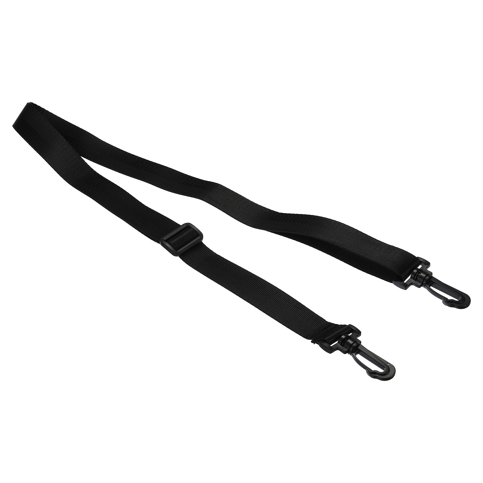 59″ Shoulder Strap, 0.98″ Width Adjustable Strap with Plastic Hooks, Black