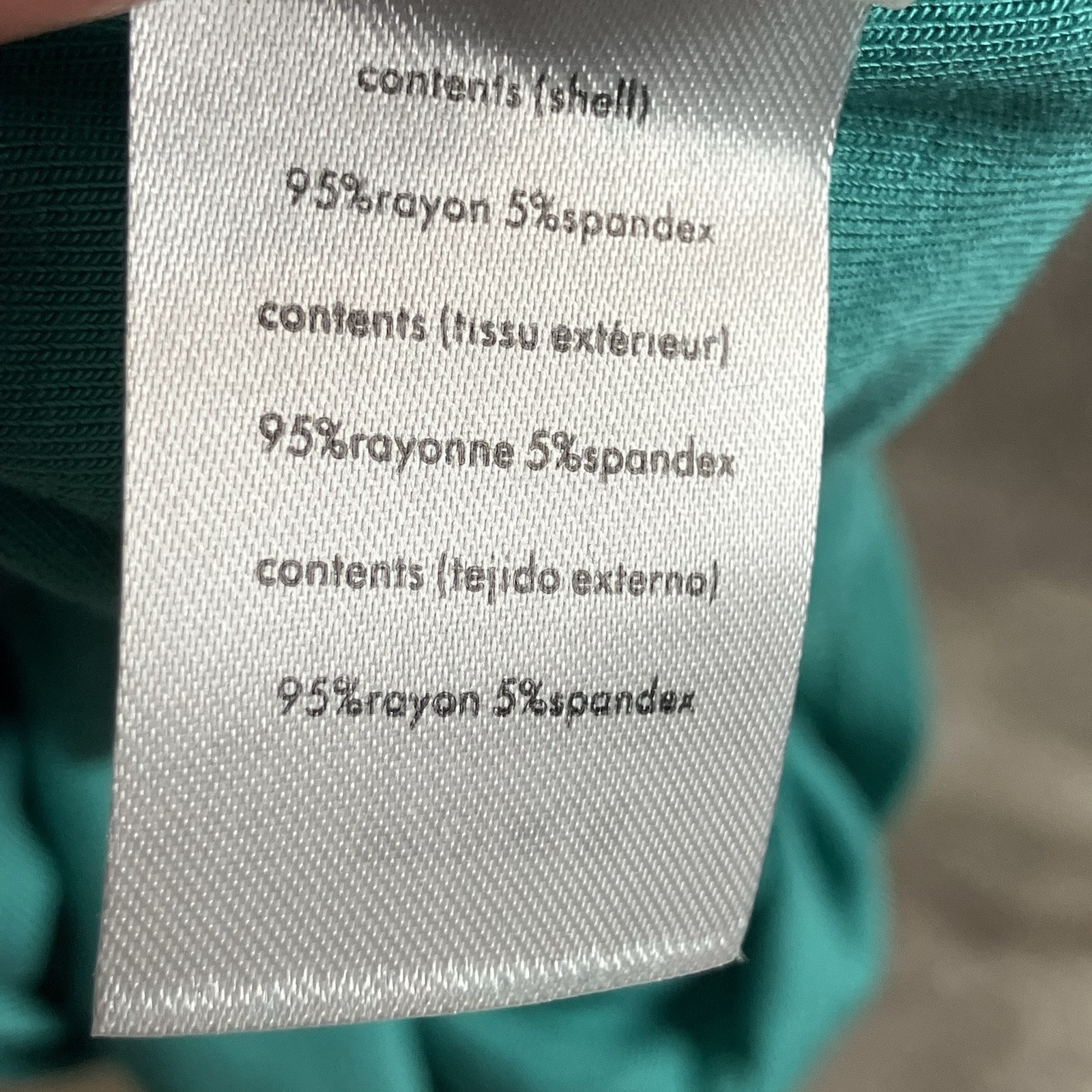 We Wore What Shirt Womens Size Medium Teal Green Rib Rayon Cold Shoulder Top
