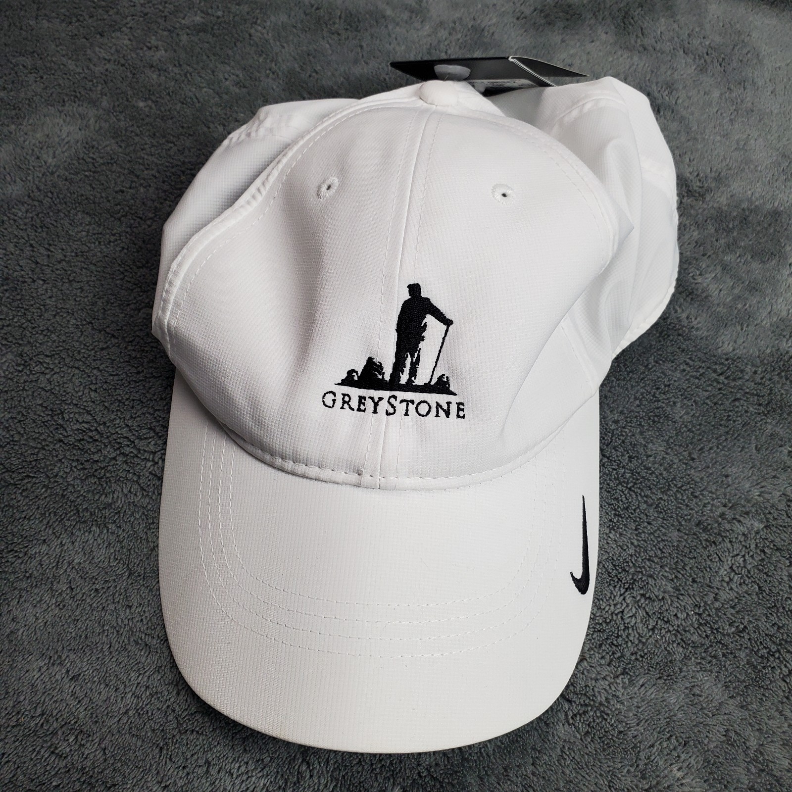 Nike Golf Hat Unisex Adult OS White Greystone Country Club Adjustable Cap New