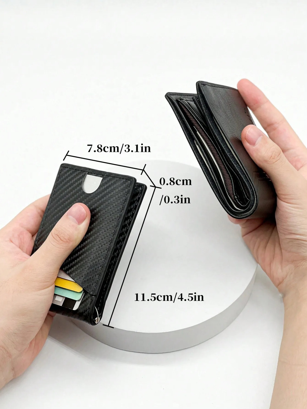 Carbon Fiber Wallets Wallet for Men Man Card Holder Money Bag Slim Thin Mini