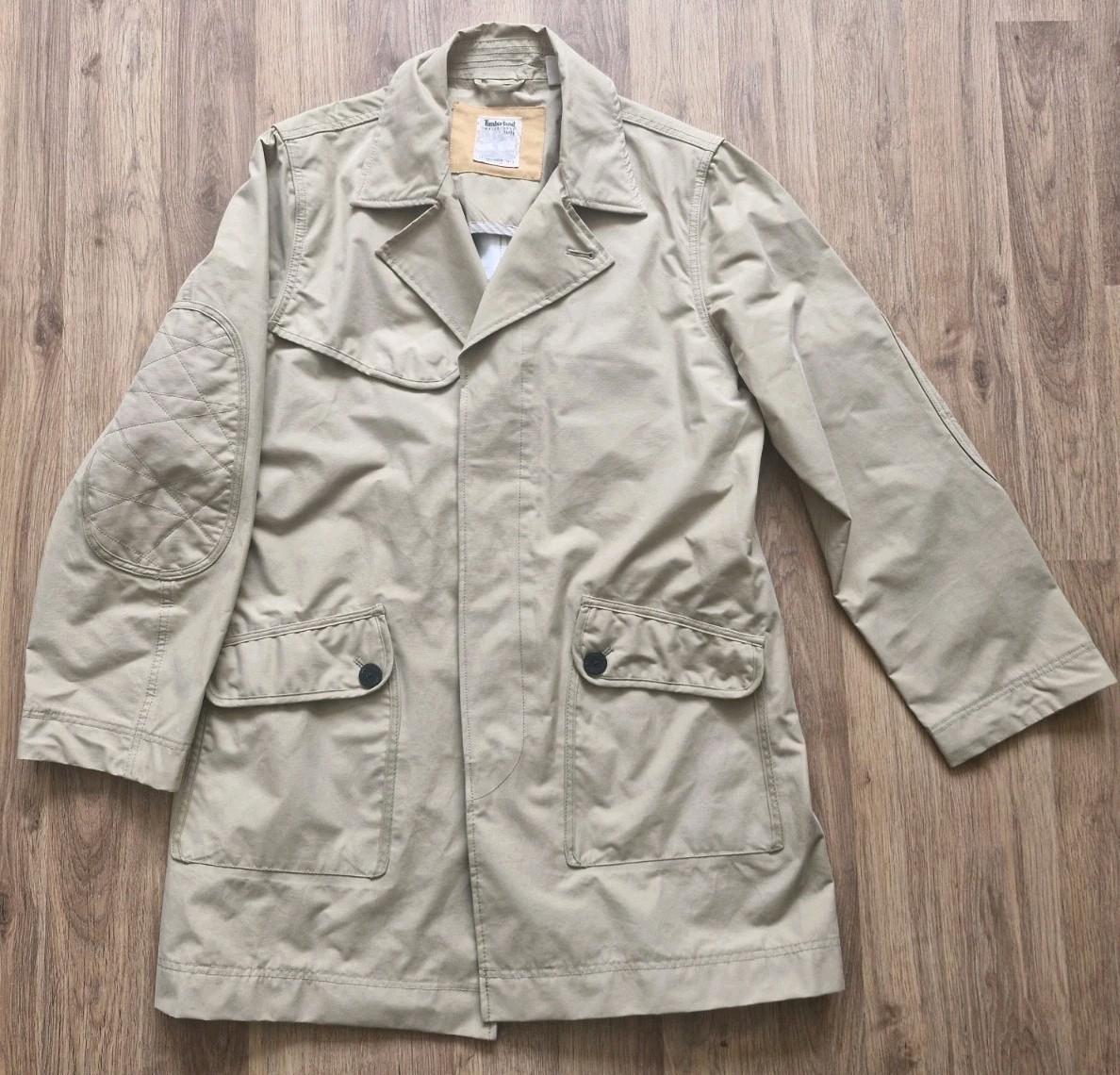 Timberland Beige Mac/Jacket, Trench, Waterproof taupe. 2007. Mens UK MEDIUM.
