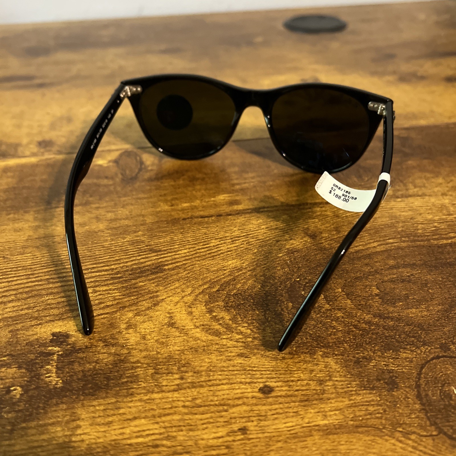 Ray-Ban P RB2185 Wayfarer Classic 901-58 Black Frame Green Polarized Sunglasses