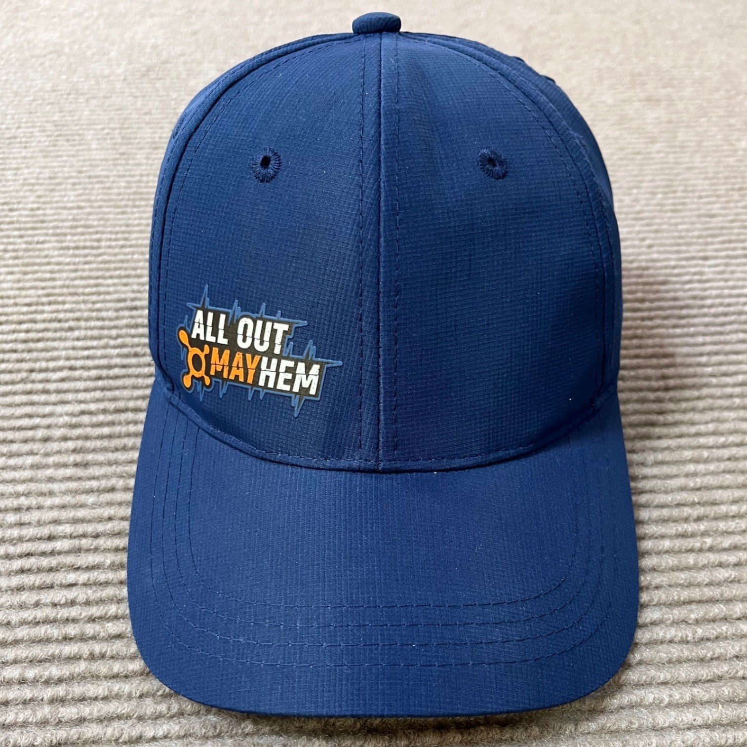 Orangetheory Fitness All Out Mayhem Navy Blue Performance Hat Adjustable