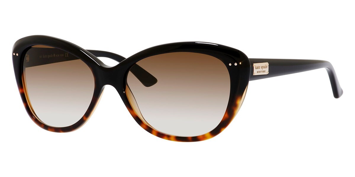 New Kate Spade KS Angelique/S Women Sunglasses 0EUT/Y6 Black Tortoise 55mm
