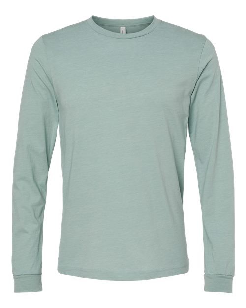 BELLA + CANVAS Heather CVC Long Sleeve Tee – 3501CVC