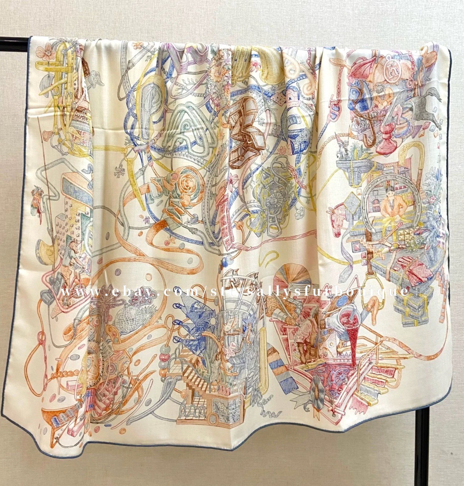 2026 Sallys 70% Cashmere 30% Silk Wrap Scarf Future Print Double Face Shawl 53″