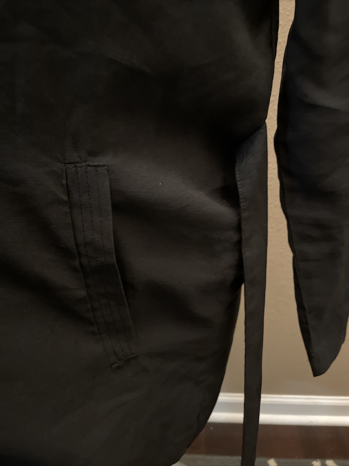 NWT ReVamped Open Jacket Shrug Tie Belt and Drawstring Bottom. Slash Pockets XS
