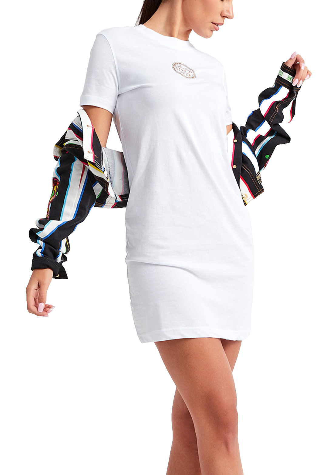 Versace Couture V Logo Shirt Dress Minikleid Ball Beach Job Party Dress S