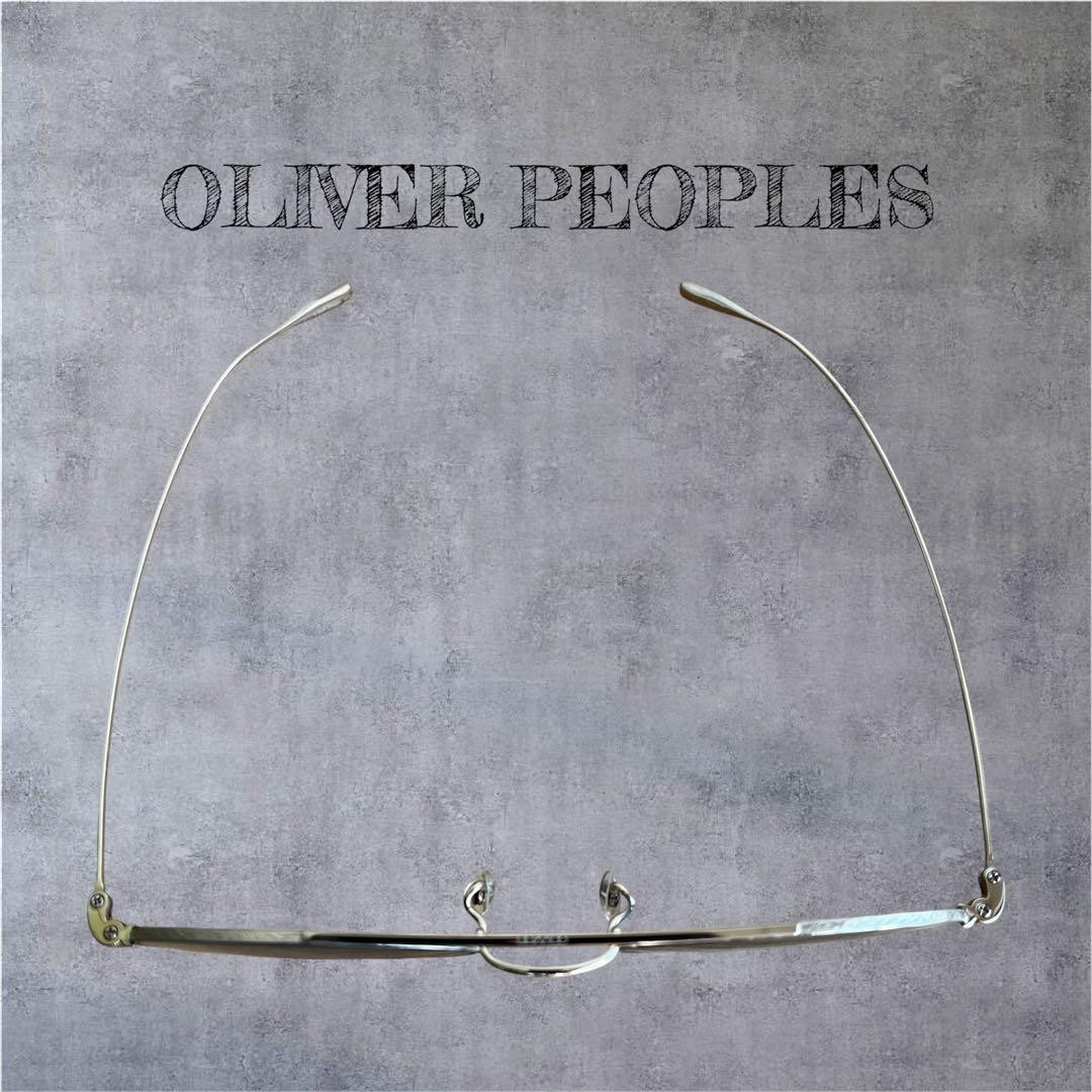 Oliver Peoples Kin Sunglasses Japan Made Silver Smoke Lens 50mm Used