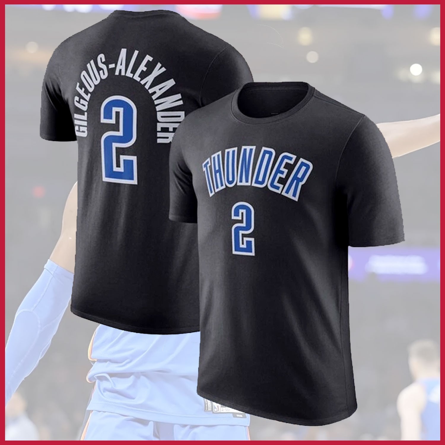 NEW – Shai #2 Gilgeous-Alexander Oklahoma City Name & Number T-shirt For Fan
