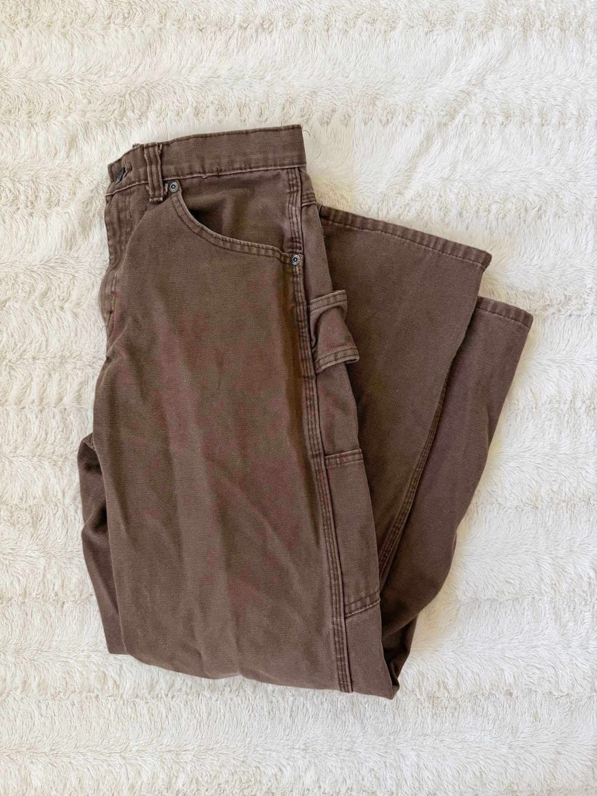 Dickies Men’s Brown Cotton Carpenter Work Pants Size 30×30