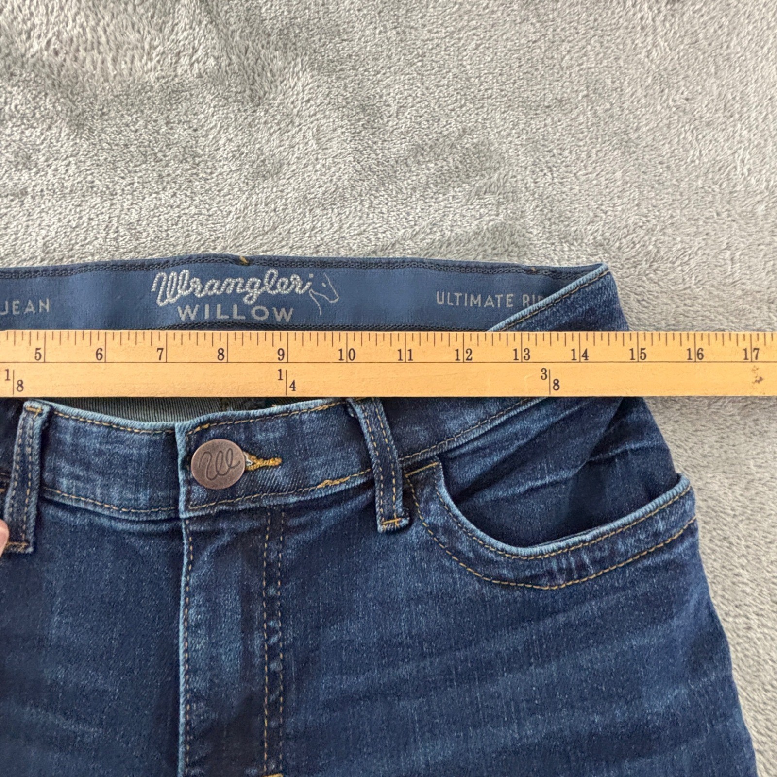 Wrangler Willow Ultimate Riding Jean Womens 7×32 Dark Wash Bootcut 10WRW60CM