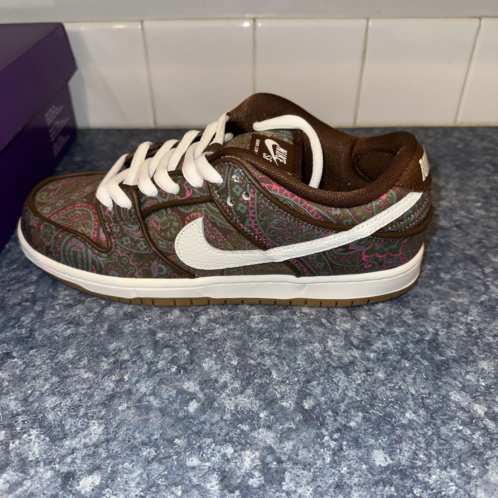 Size 8 – Nike SB Dunk Low Pro Paisley Brown