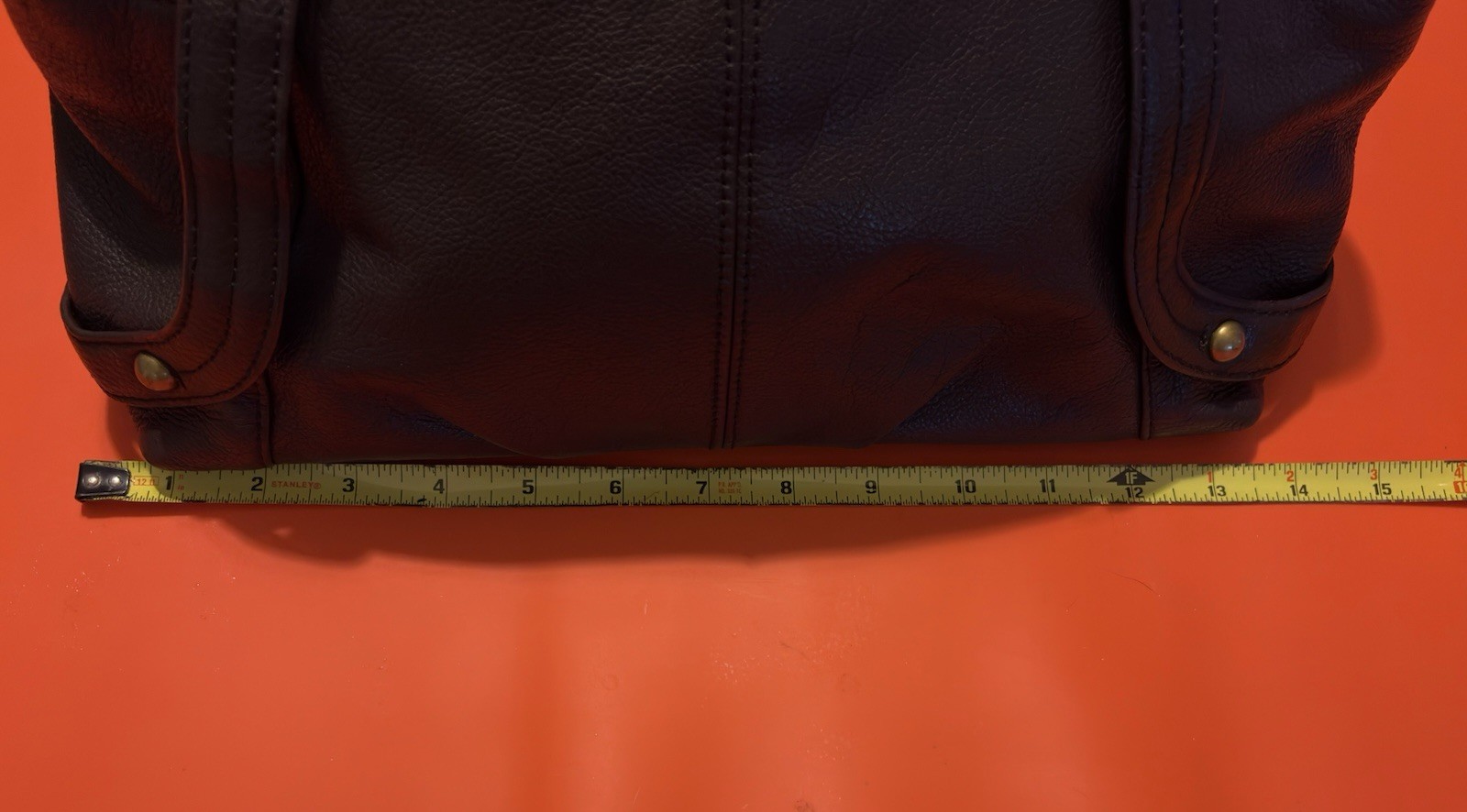 Tignanello Brown Pebble Leather Shoulder Bag Purse