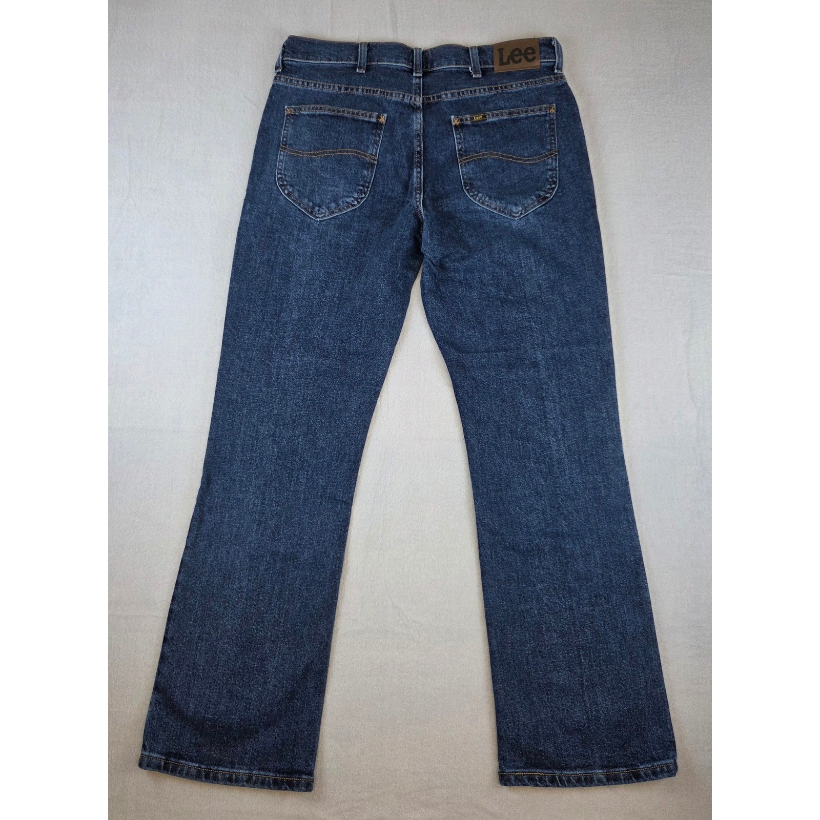 NWT Lee Mens 34×30 Regular Fit Bootcut Jeans Infinite Dark Wash NWT Cotton Blend