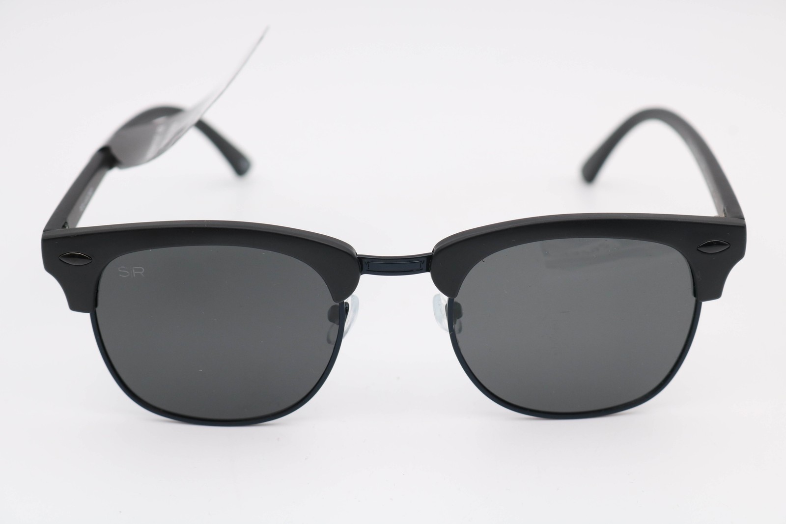 Shady Rays Oakmont Stealth Black/Black Round Scratches On Len Cl-36 Polarized Su